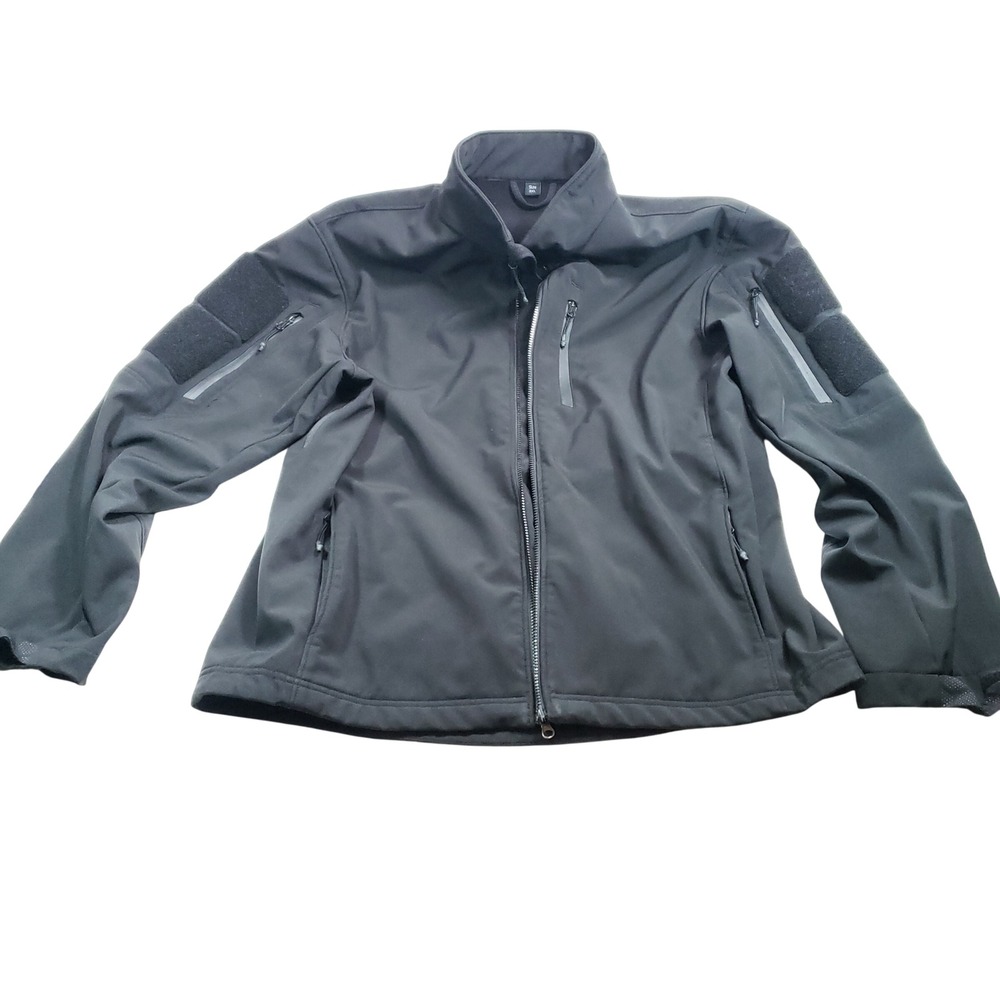 Mission Made Mens Tactical Softshell Jacket 3XL Black